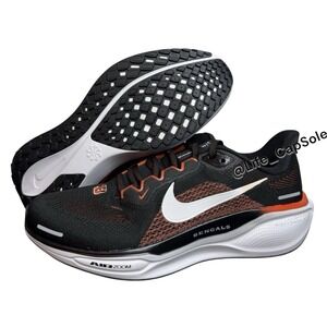 Size 13 Nike Air Zoom Pegasus 41 Cincinnati Bengals Running Shoes FZ5075-001